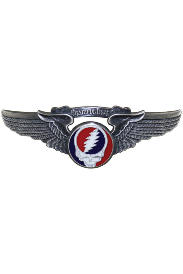 Grateful Dead Small Steal Your Face Wing Pin (1.5 inch)